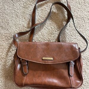 Brown Leather Shoulder Bag